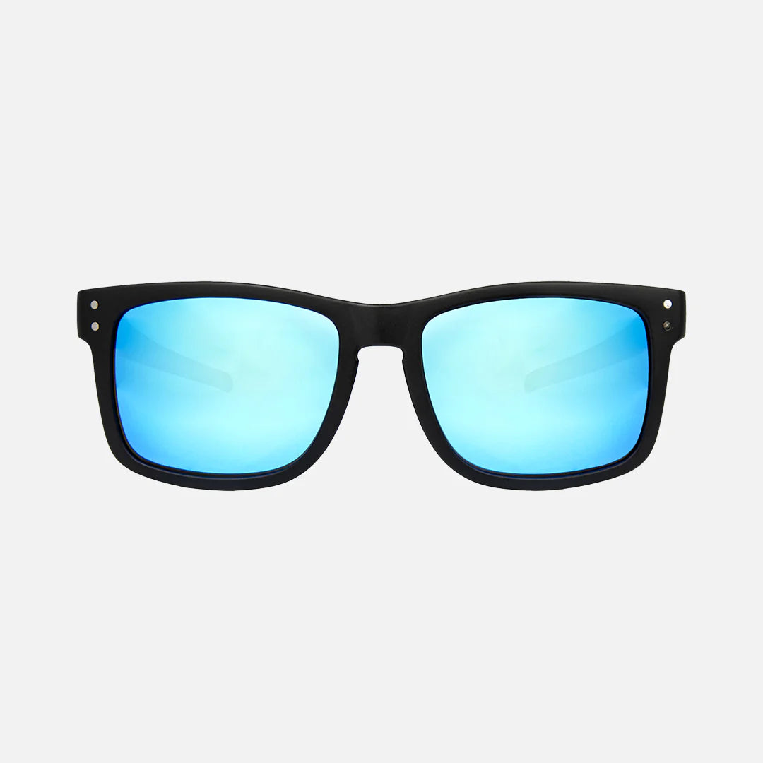 Smoko - Safety Matt Black Frame - Grey Polarized Blue Iridium Lens