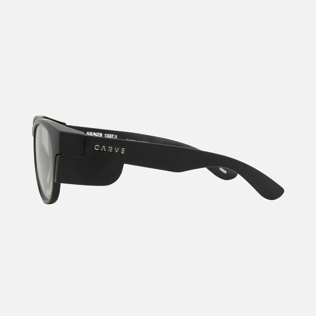Chippy - Safety Matt Black Frame - Photochromatic Clear Grey Lens