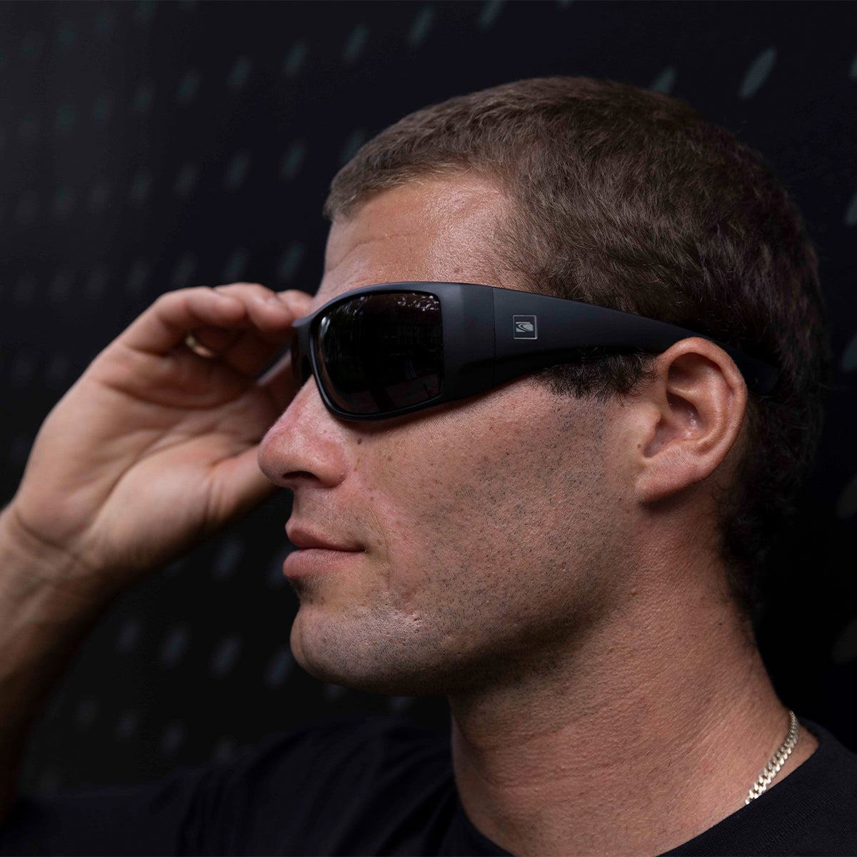 Wolfpak - Polarized Matt Black Frame Sunglasses