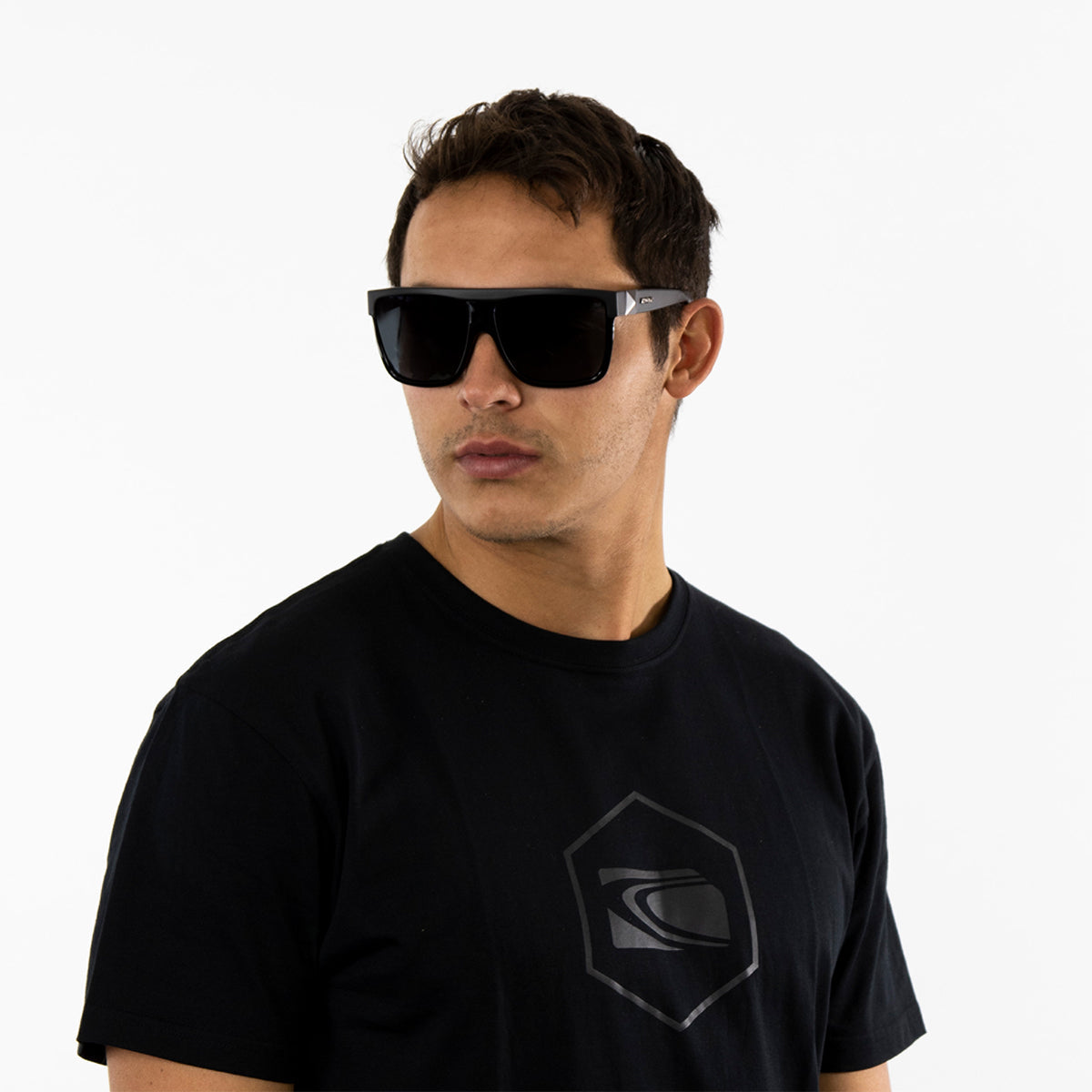Rocker - Polarized Gloss Black Frame Sunglasses