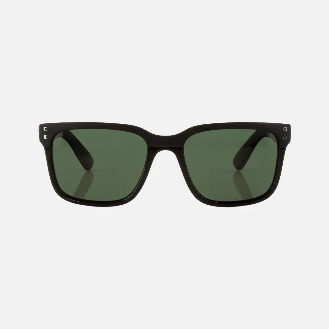 Rivals - Combination Gloss And Matte Black Frame with Green Polarized Lens
