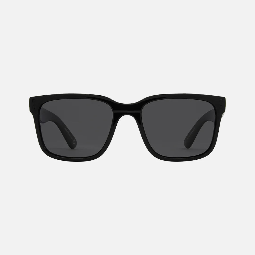 Rivals - Gloss Black Recycled Frame with Grey Polarized Lens