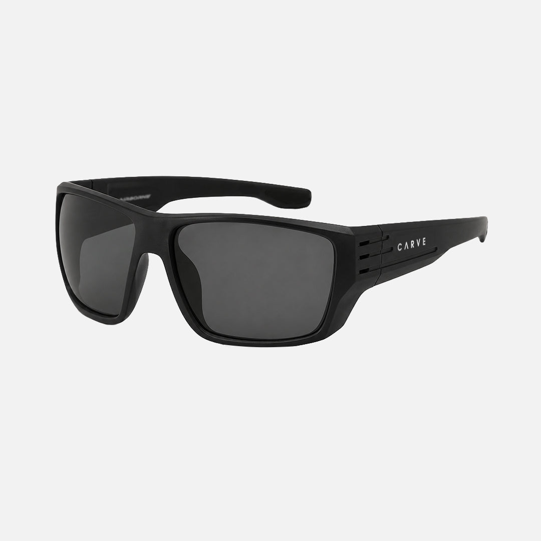 Airborne – Matte Black Frame with Grey Polarized Lens