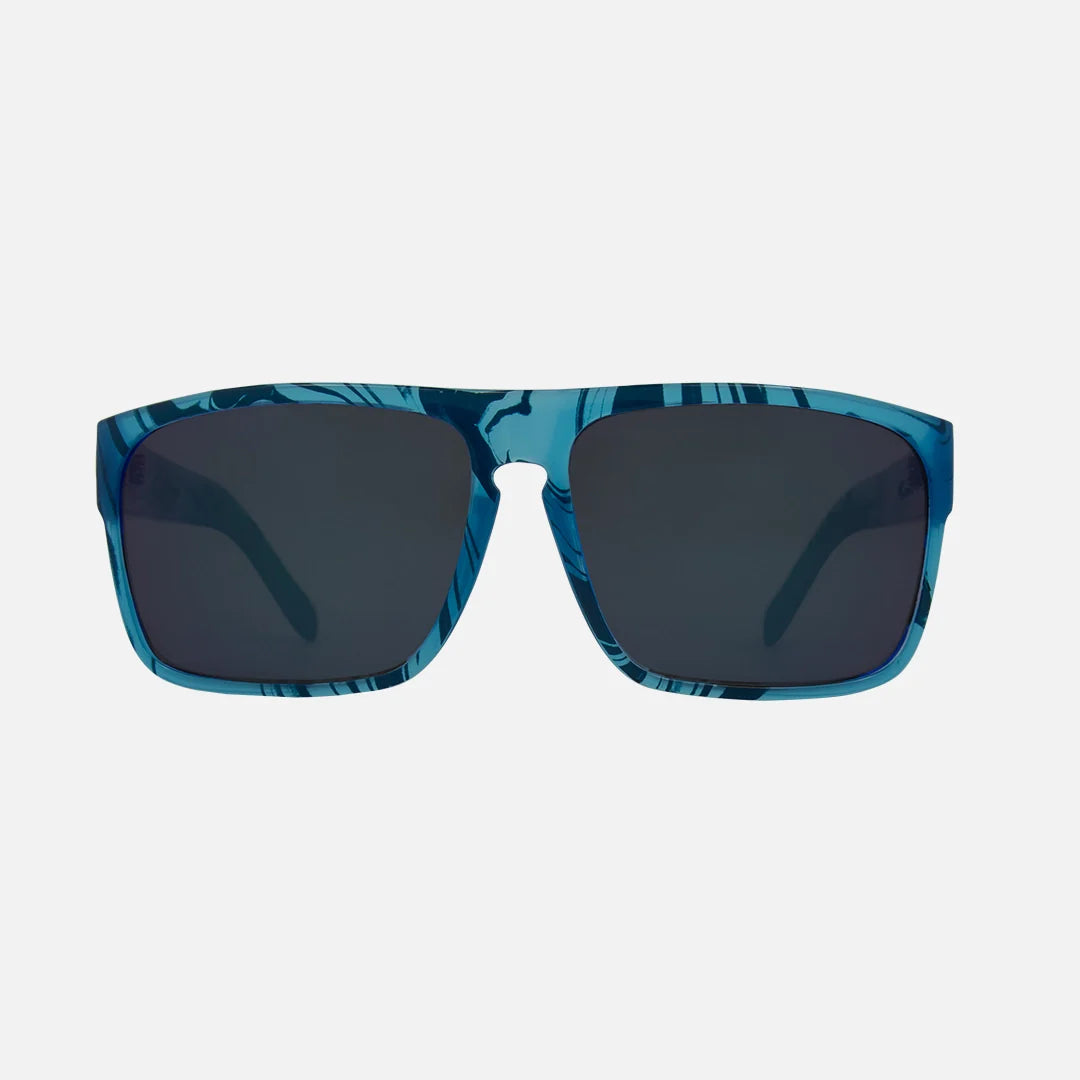 Vendetta - Gloss Blue Translucent Blue Swirl Frame Grey Polarized Lens