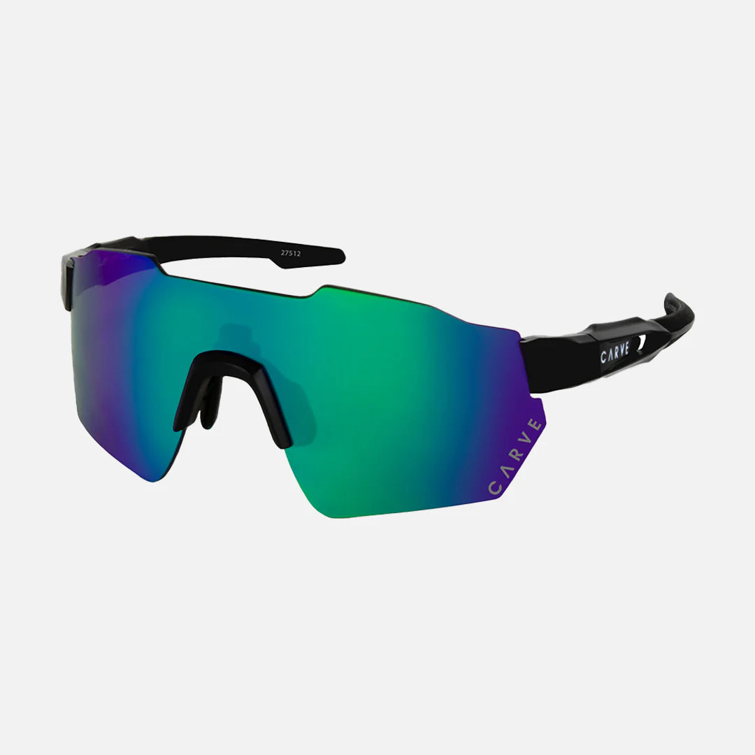 Level Up -  Frame: Matte Black <br> Lens: Rose with External Green Purple Iridium