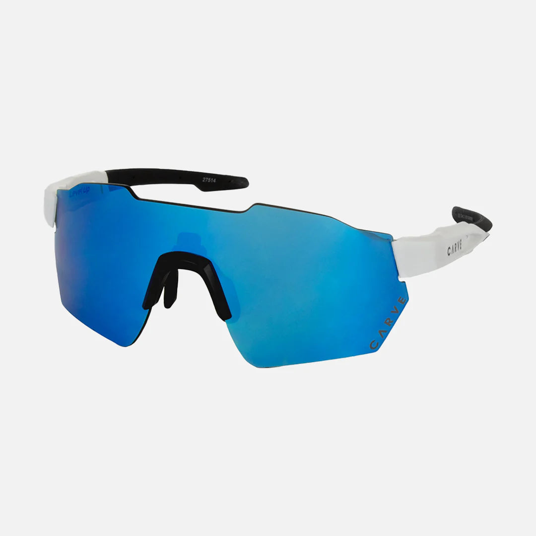 Level Up - Frame: Matte White <br> Lens: Rose with External Blue Iridium