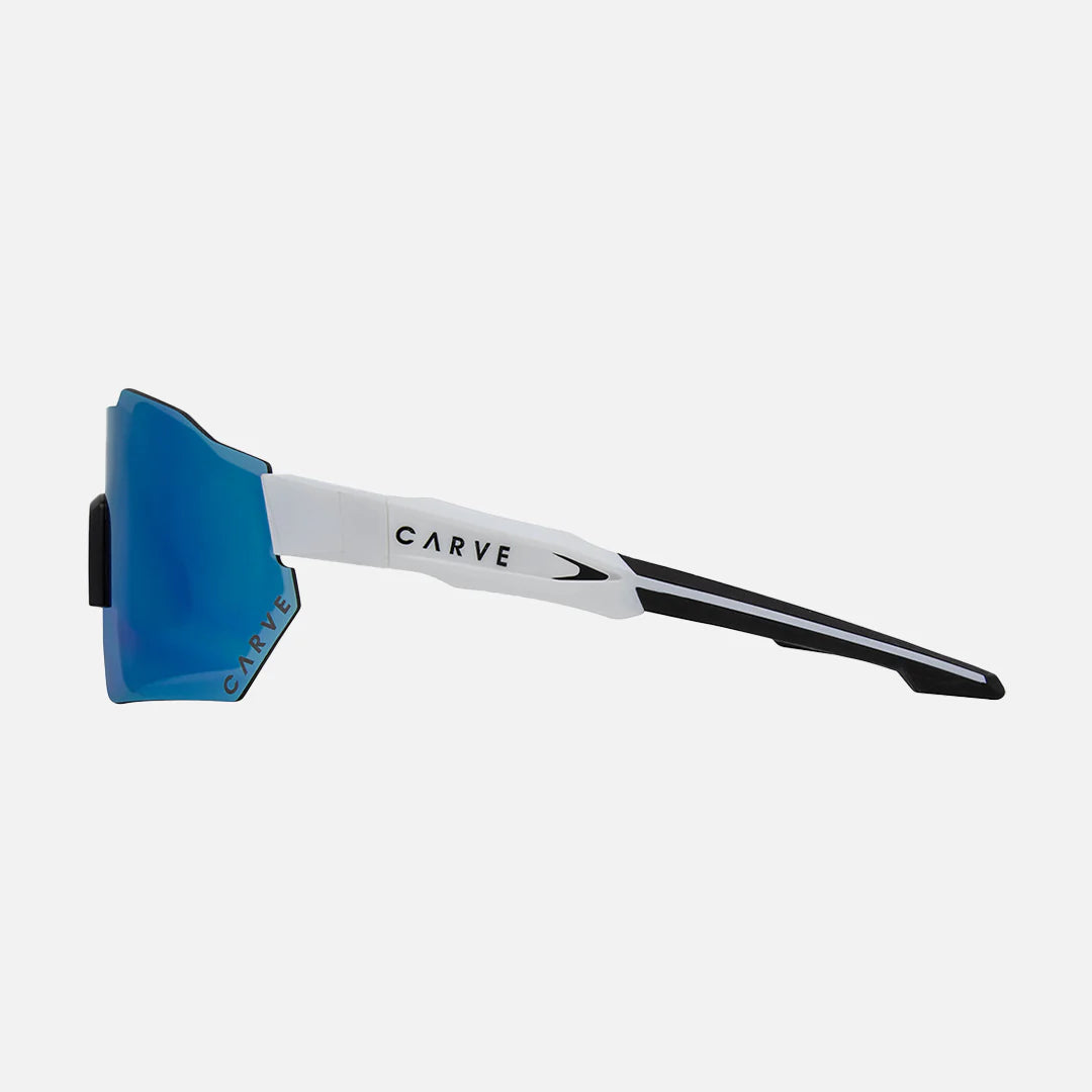 Level Up - Frame: Matte White <br> Lens: Rose with External Blue Iridium