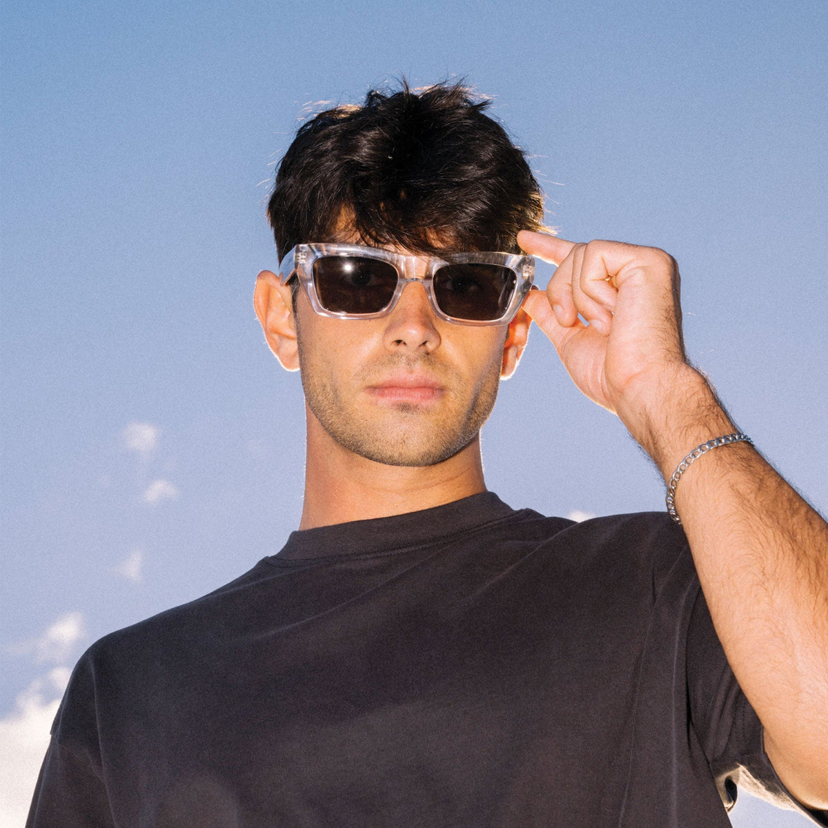 Solis - Gloss Crystal Clear Frame with Grey Lens