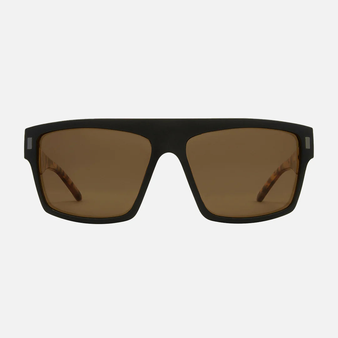 Wavey XL - Matt Black Gloss Dark Tort Temple Bronze Polarized Lens