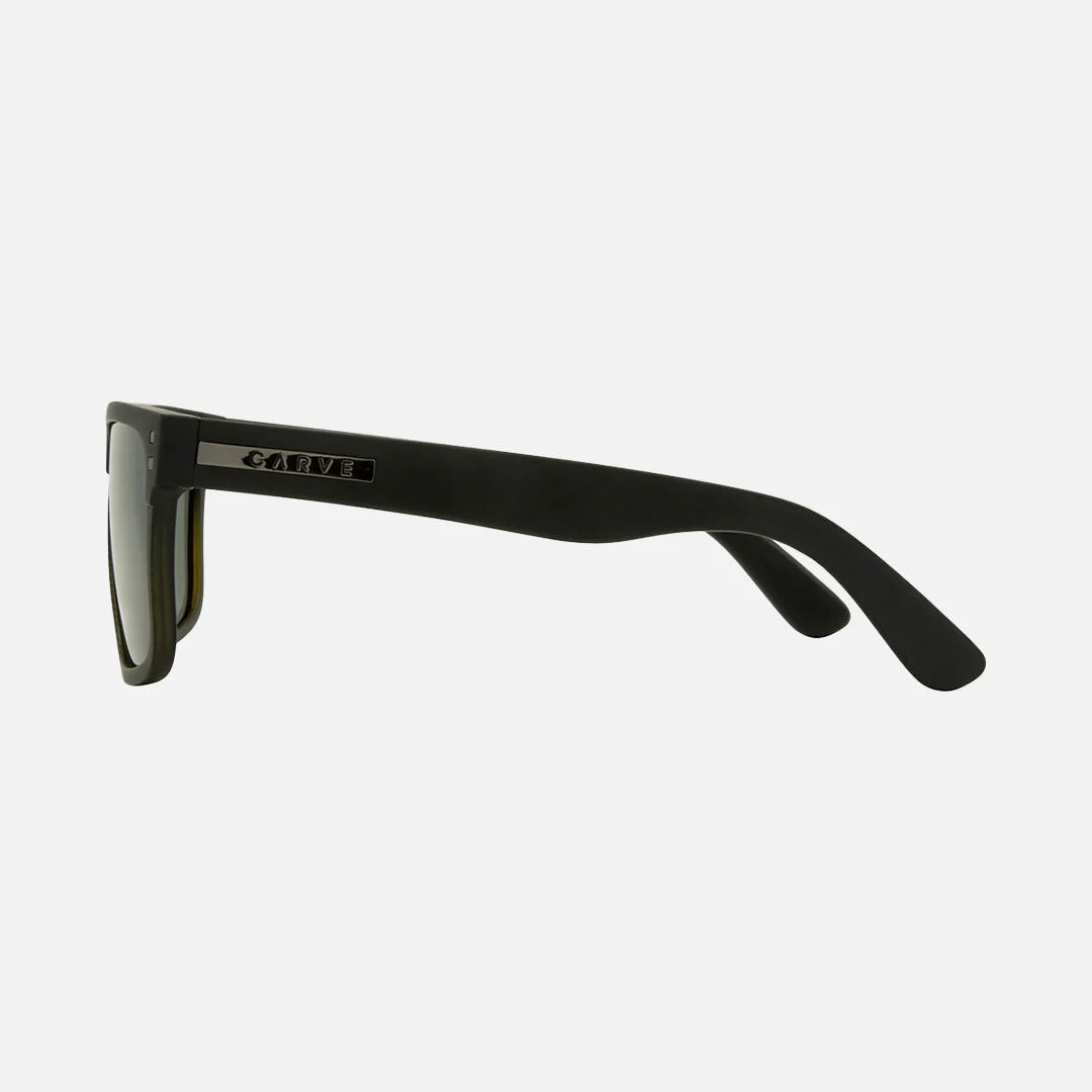Rivals XL - Matte Black to Olive Streak  Frame with Green Polarized Lens