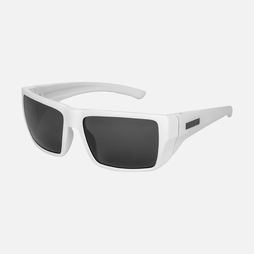 Sanada - Matt White Frame with Grey Lens