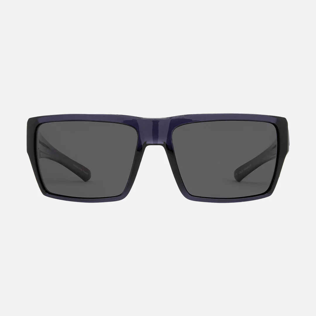 Sanada - Gloss Crystal Denim Blue Frame with Grey Polarized Lens