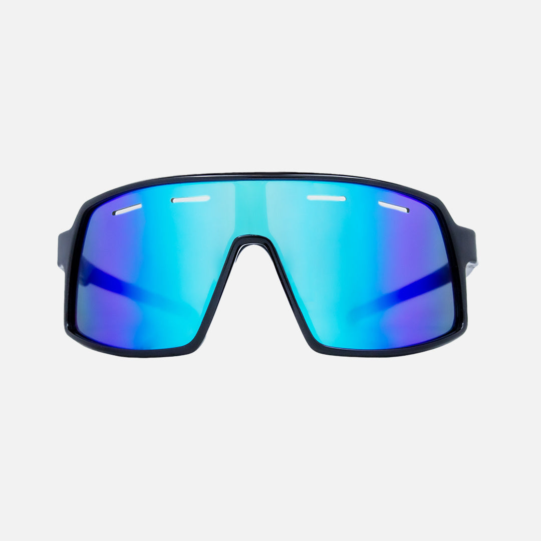 Sierra - Frame: Gloss Black <br> Lens: Rose with External Blue Iridium Lens plus Venting