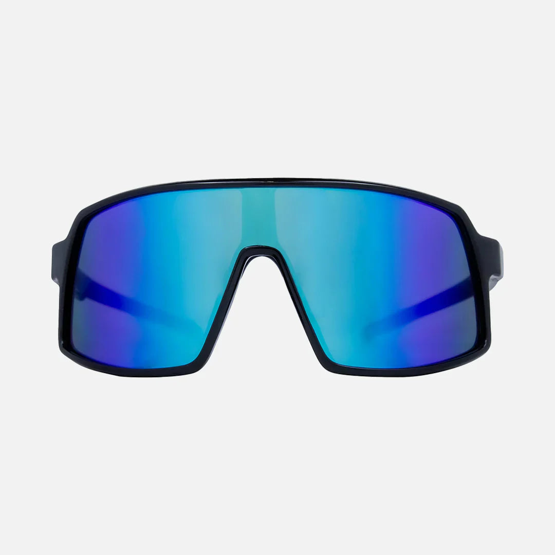 Sierra - Frame: Gloss Black <br> Lens: Rose with External Blue Iridium