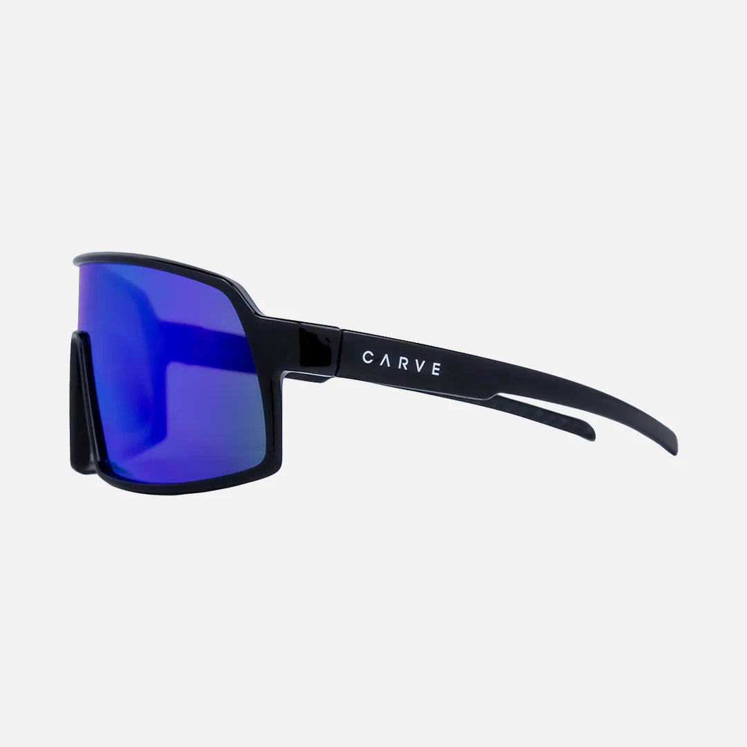 Sierra - Frame: Gloss Black <br> Lens: Rose with External Blue Iridium