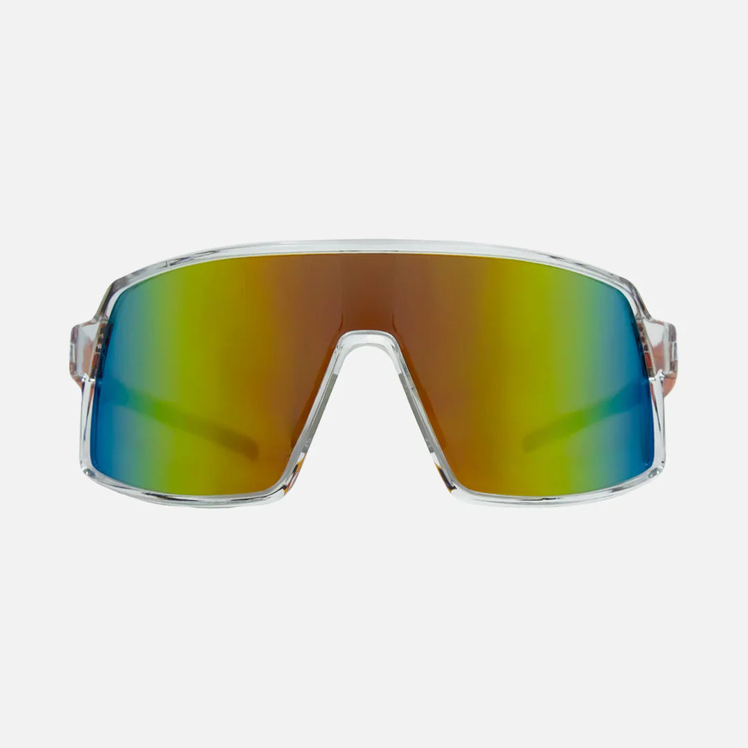Sierra - Crystal Clear/Crystal Orange with Orange Temple, Grey Lens with Orange Iridium