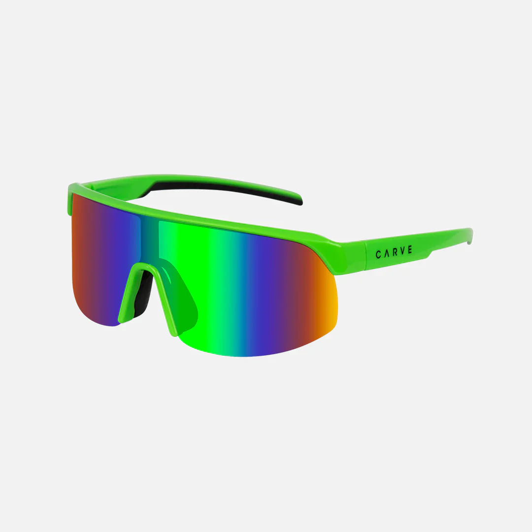 Velocity HD - Gloss Lime Frame, Rose Lens with Green Iridium