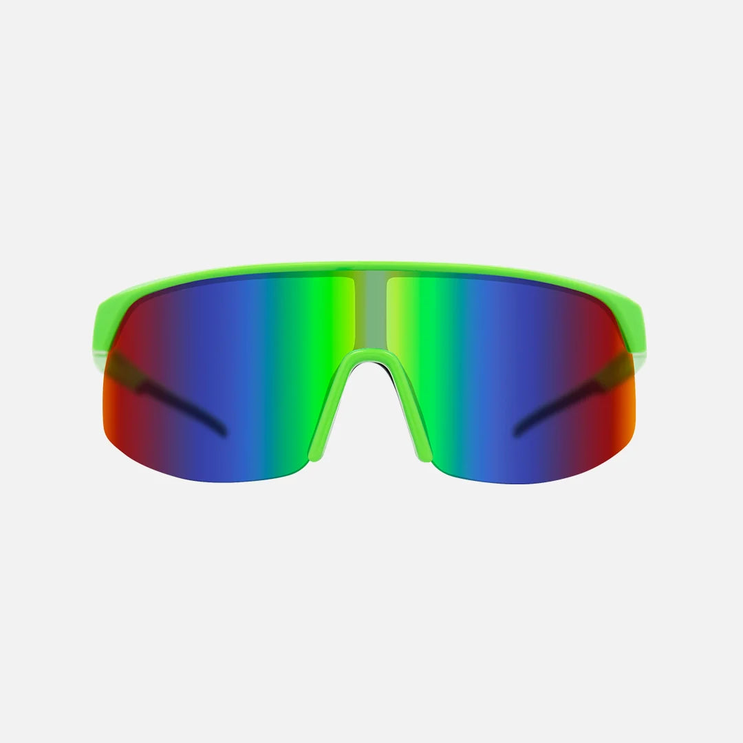 Velocity - Frame: Gloss Lime <br> Lens: Rose with External Green Iridium