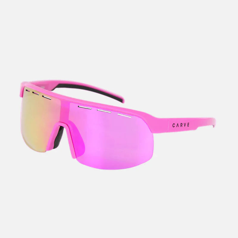 Velocity HD - Gloss Pink Frame, Grey Lens HD with Pink Iridium plus venting