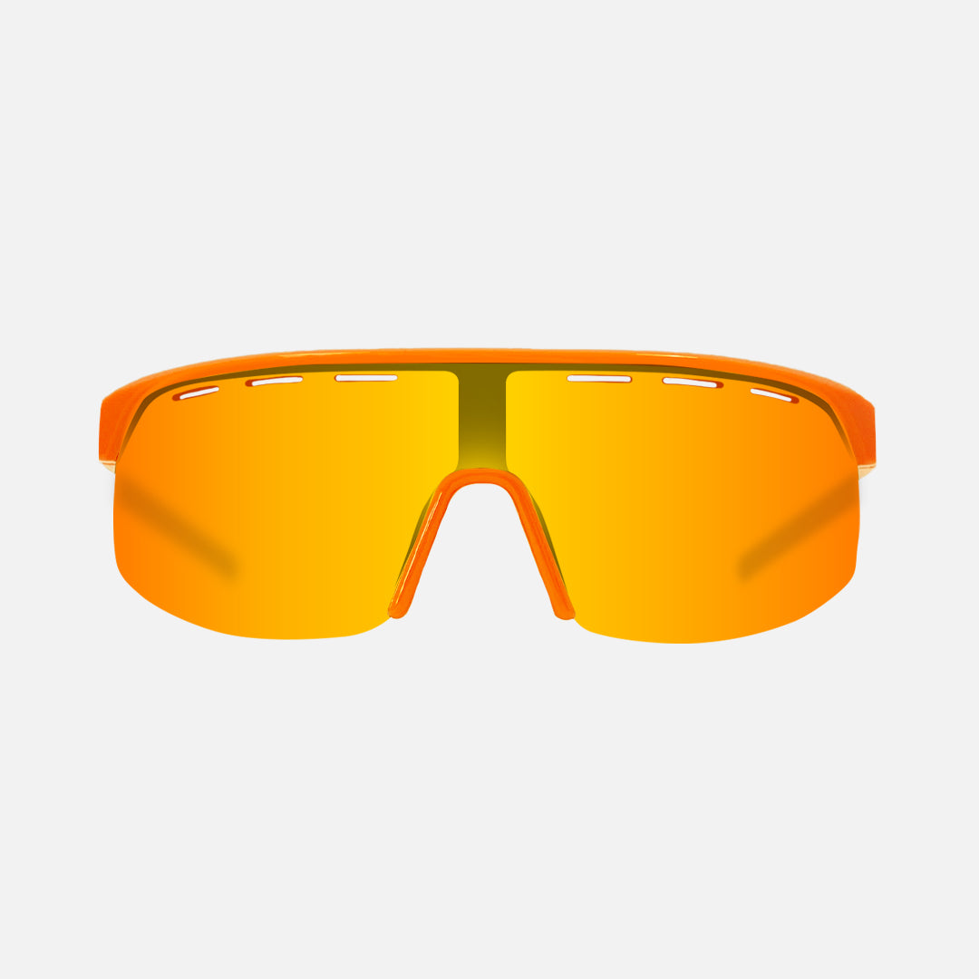 Velocity - Gloss Orange frame, Grey Lens with Orange Iridium plus Venting