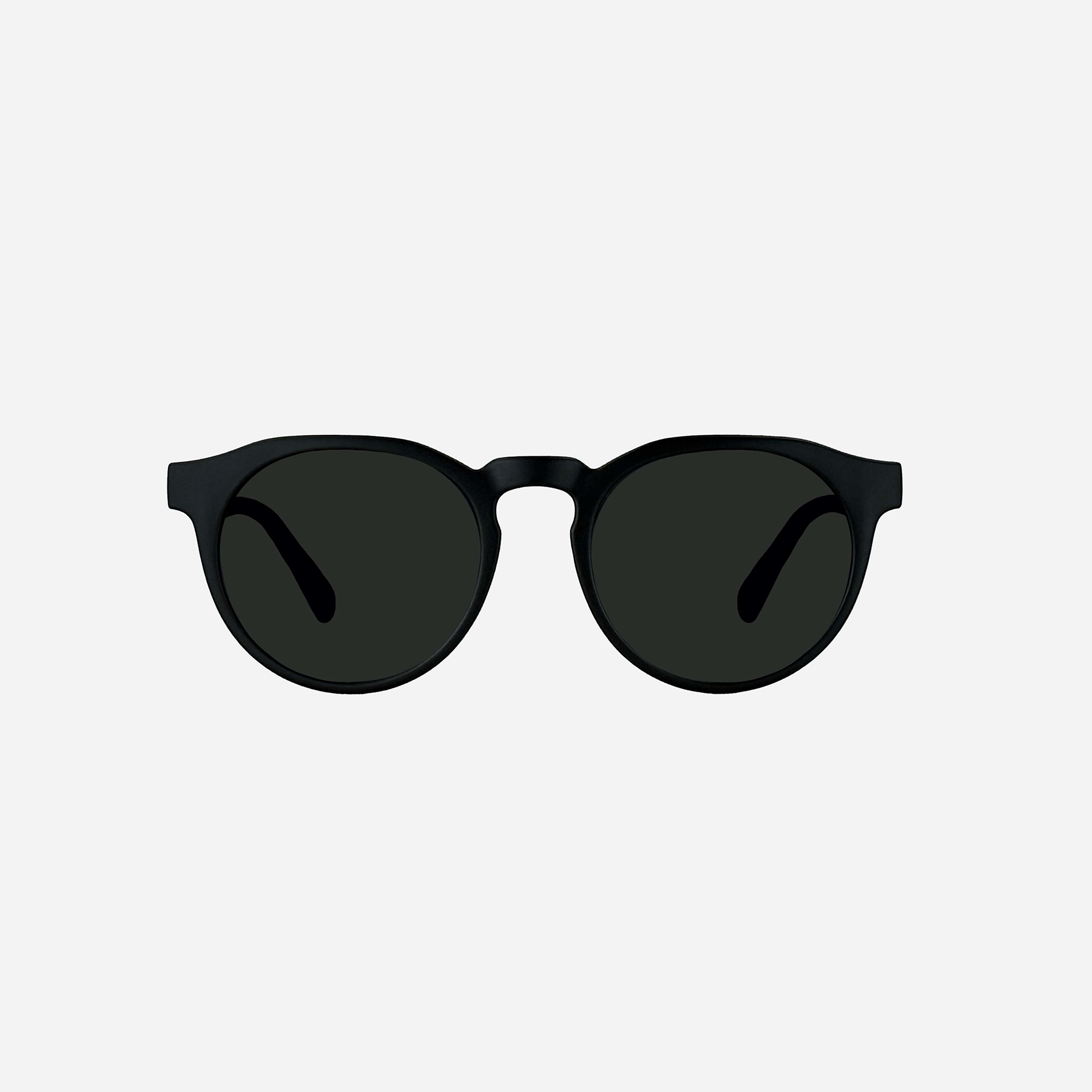 Hudson - Matt Black Frame Grey Lens