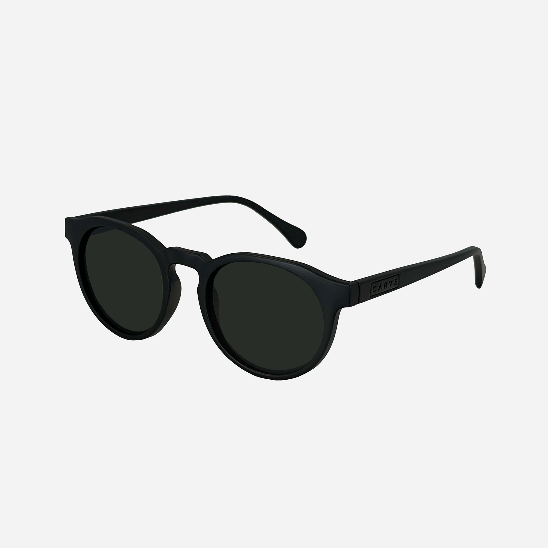Hudson - Matt Black Frame Grey Lens