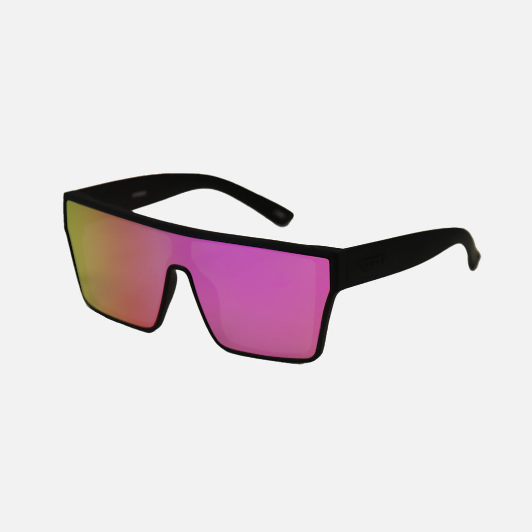 Voodoo - Matte Black Frame Grey Pink Iridium Lens