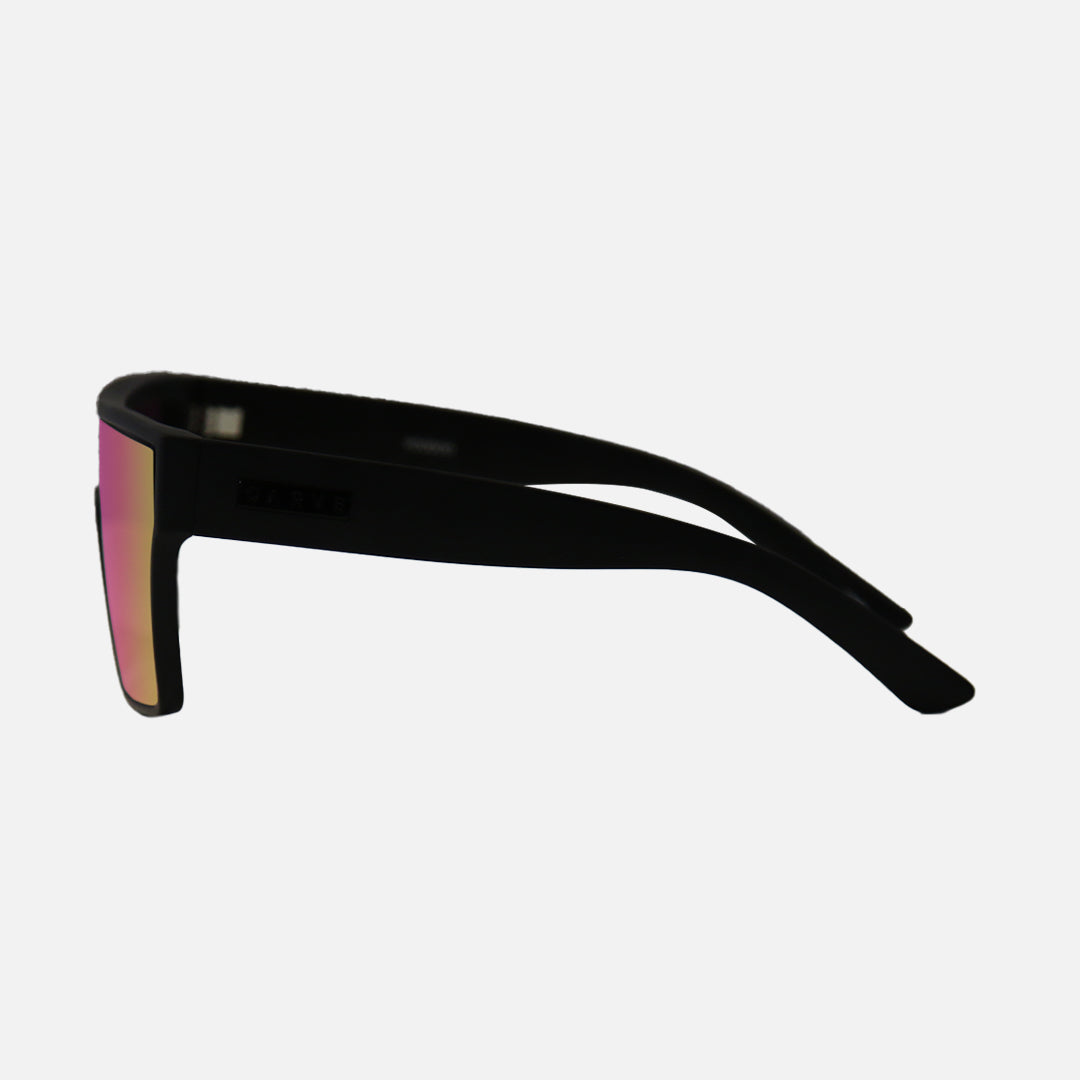 Voodoo - Matte Black Frame Grey Pink Iridium Lens