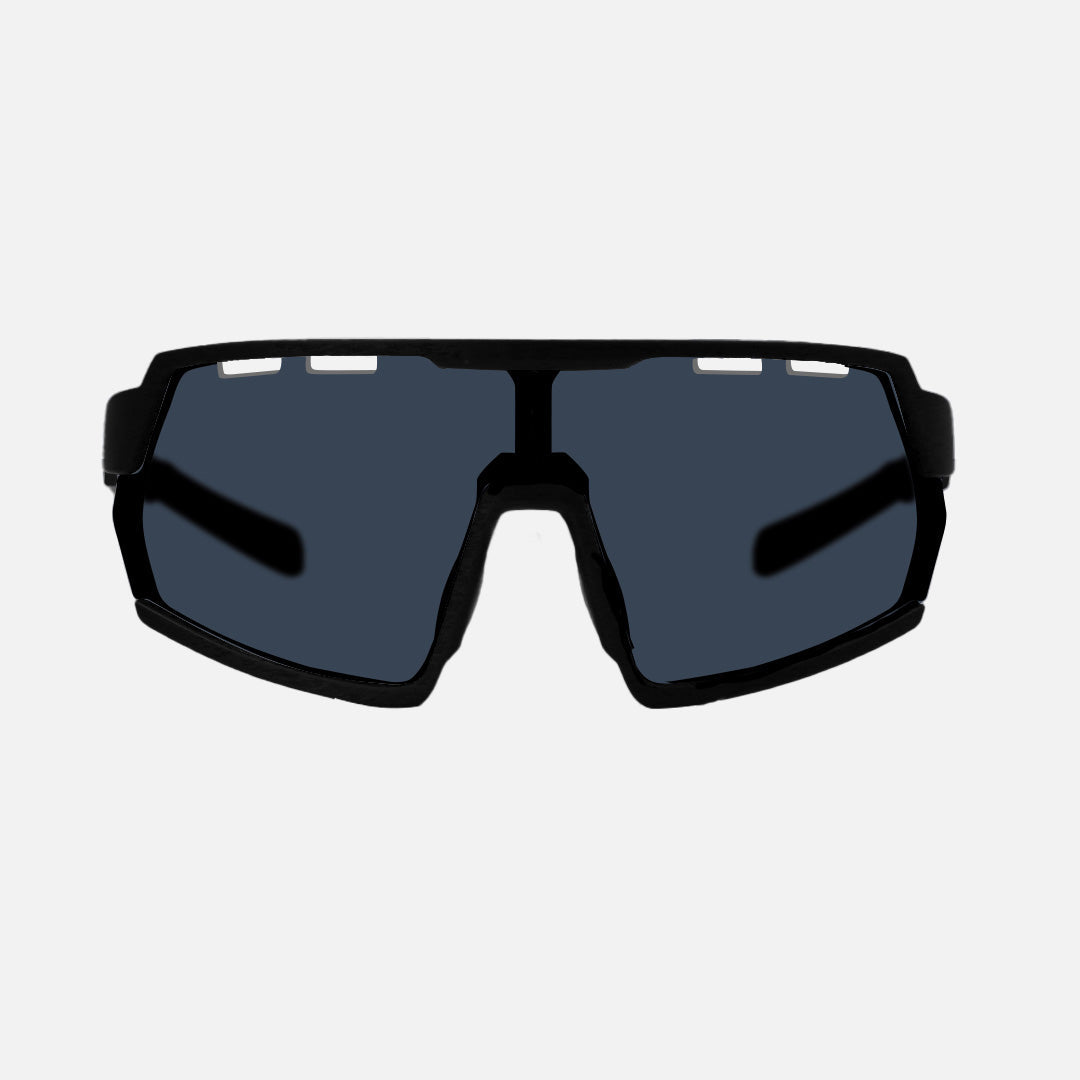 Legacy HD - Matte Black Rubber Frame, Grey Lens with Venting