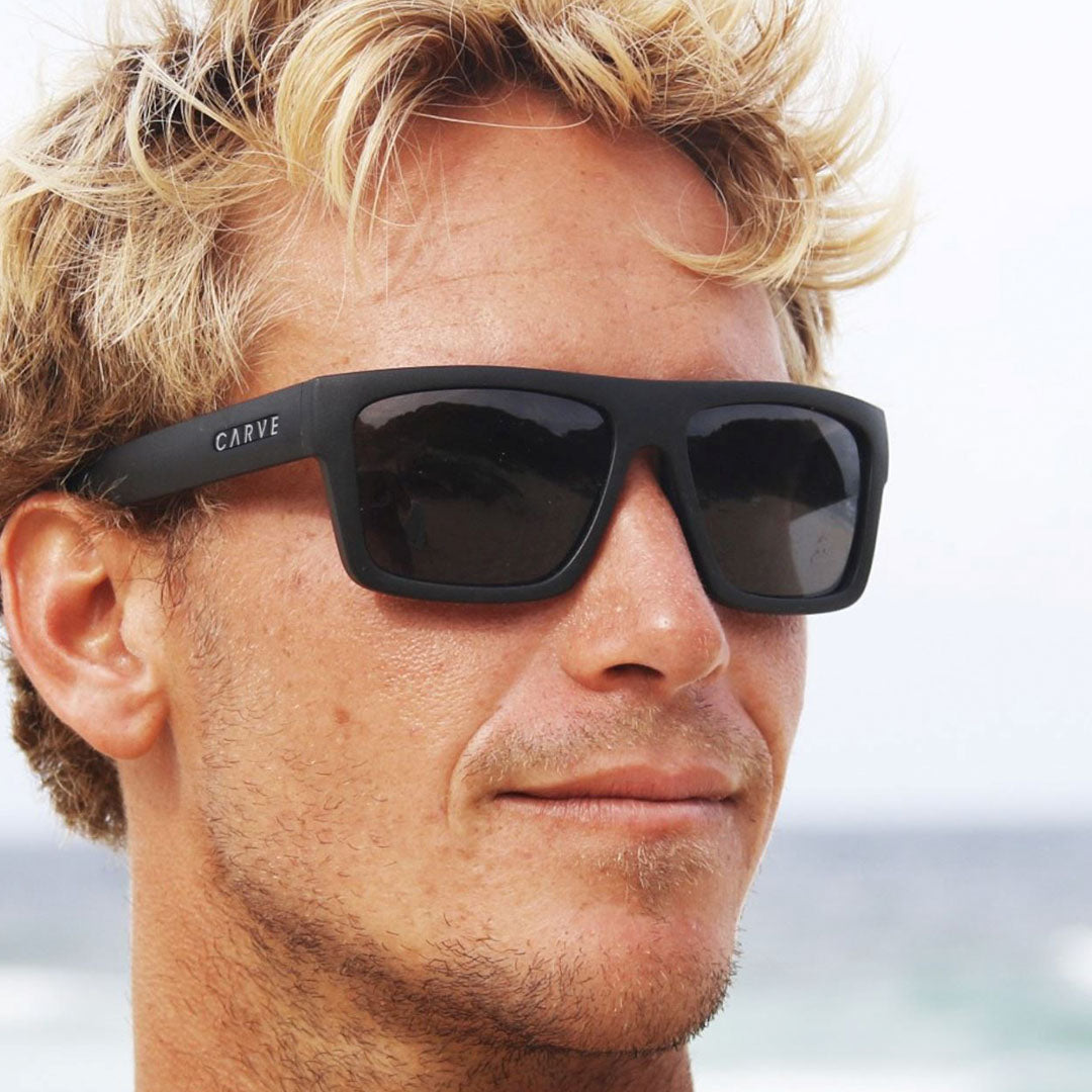 Volley - Polarized Matte Black Frame Sunglasses