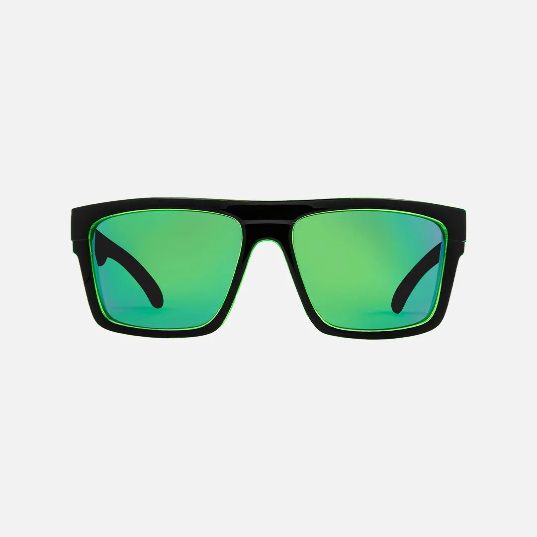 Volley - Polarized Iridium Gloss Black / Green Frame Sunglasses