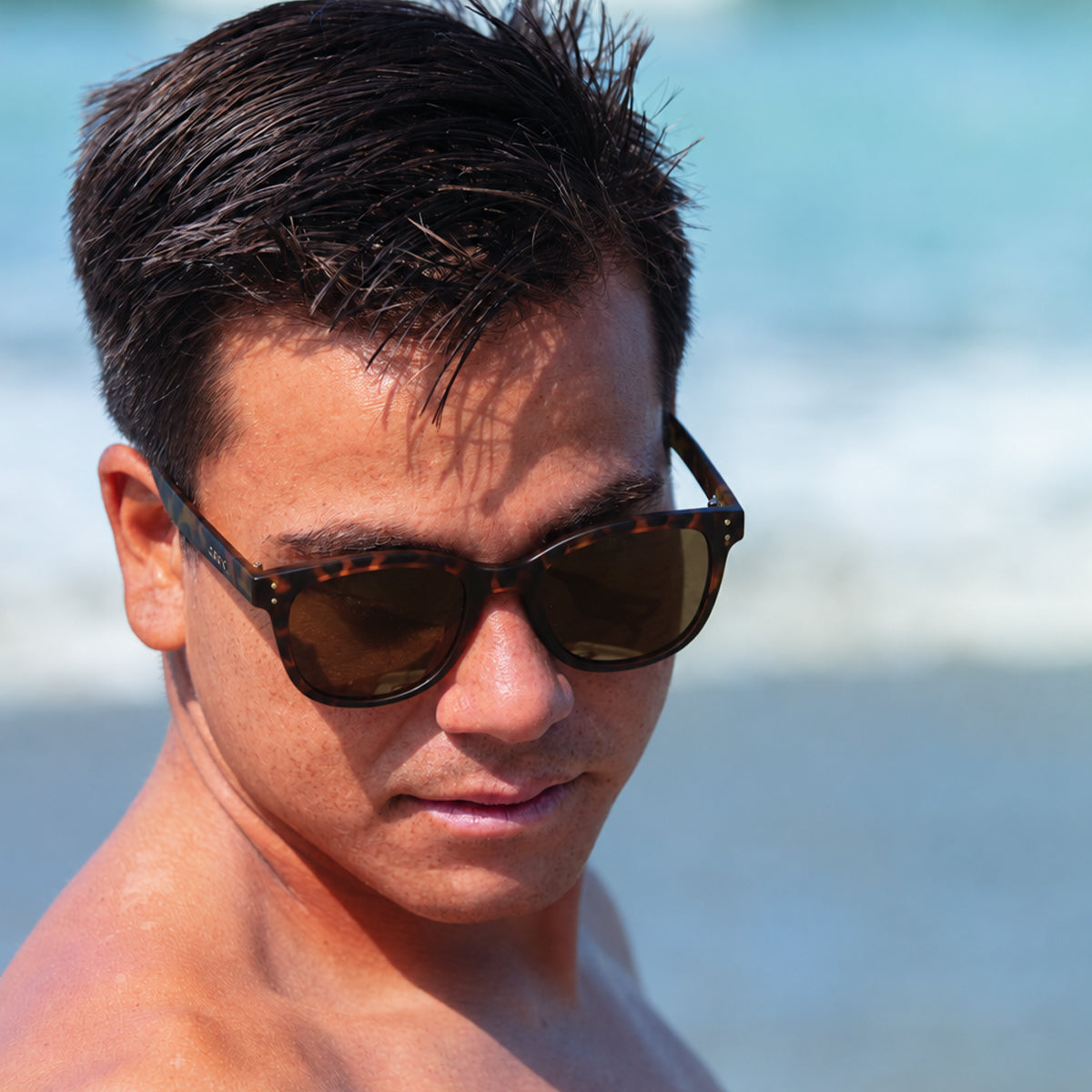 Bohemia - Polarized Matt Tort Frame Sunglasses