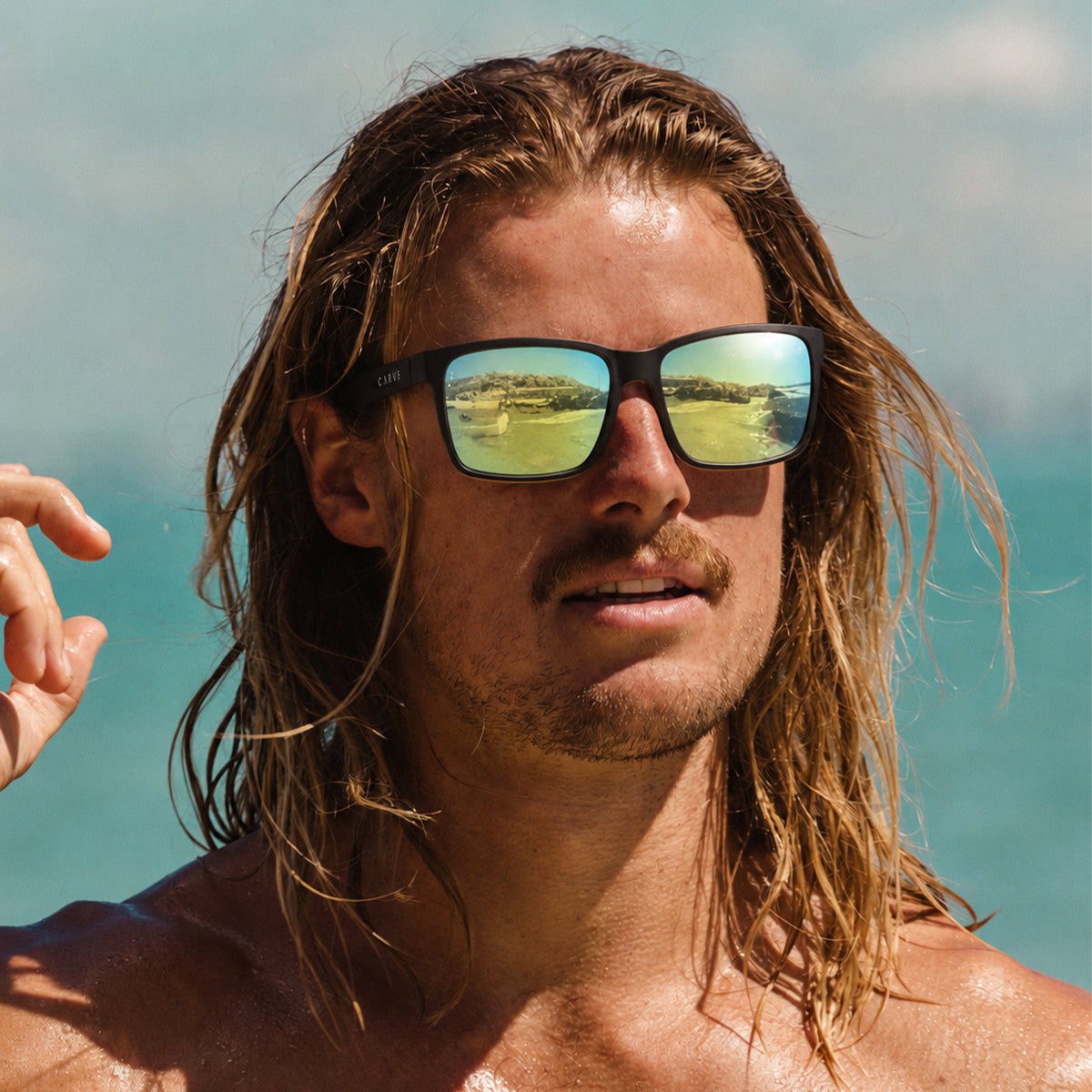 The Island - Iridium Matt Black Frame Sunglasses