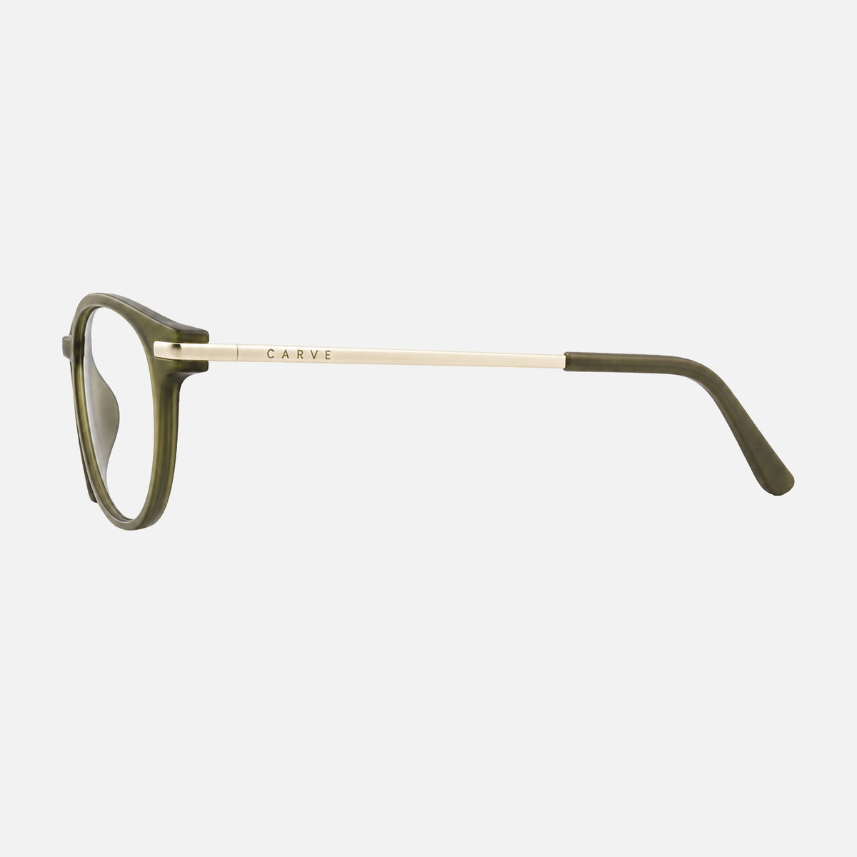 Dahlia - Blue Light Matt Olive Frame Glasses