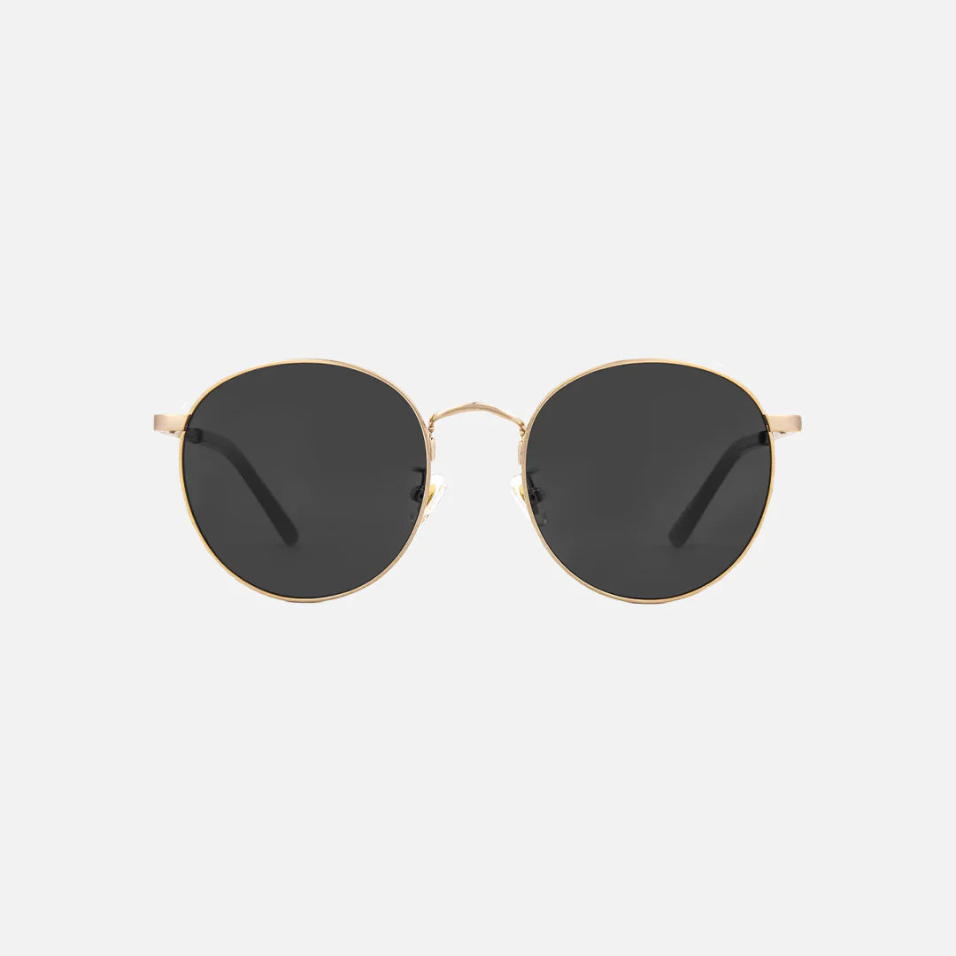 Heidi - Brushed Gold Frame Smoke Lens