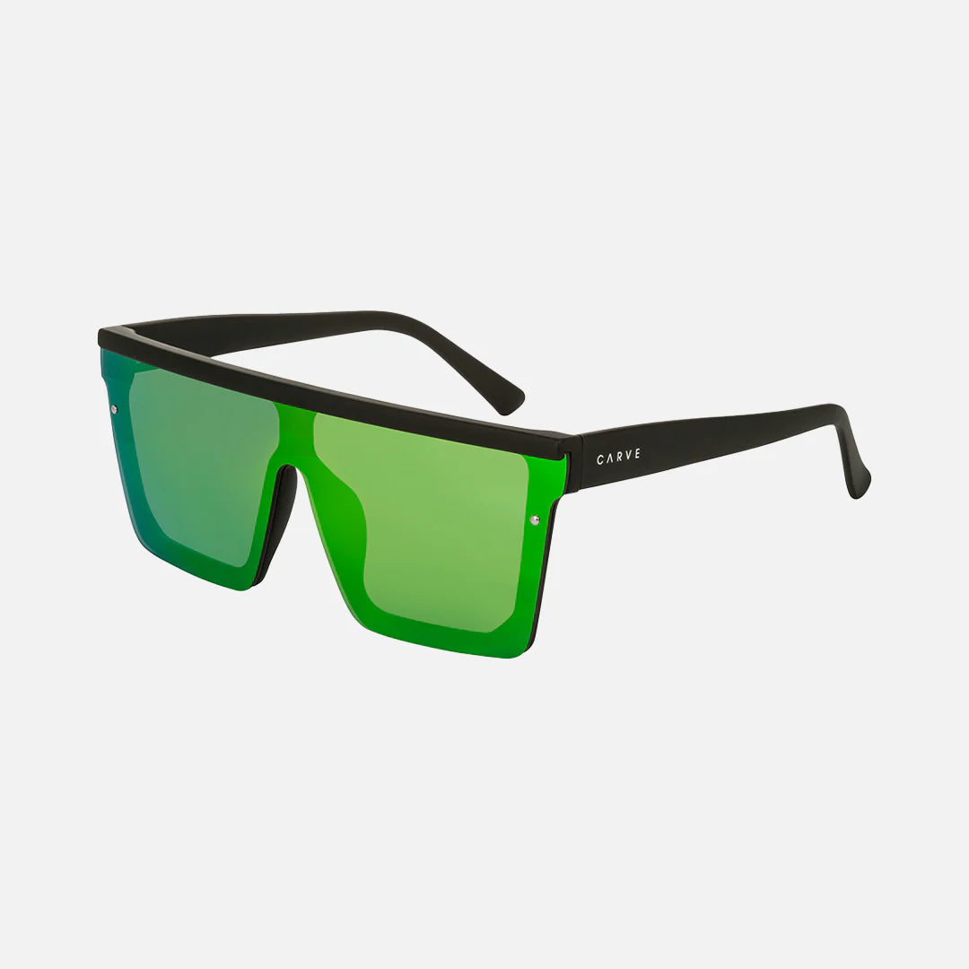Muse -  Matte Black Frame Green Iridium Lens