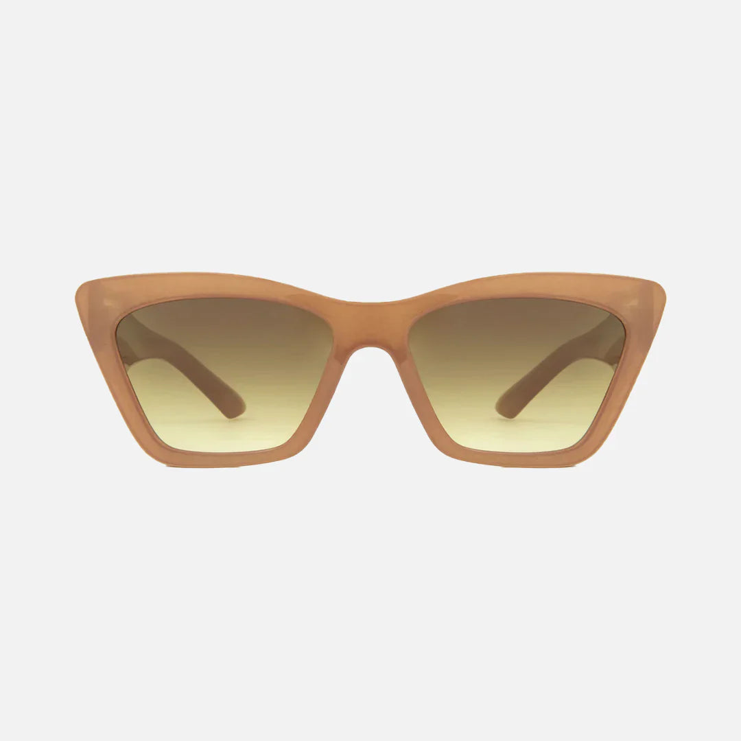 Tahoe - Gloss Translucent Nude Frame with  Gradient Brown Lens