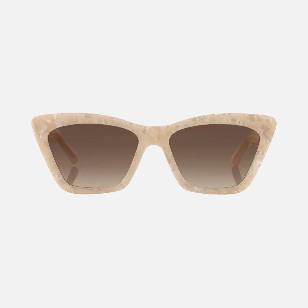 Tahoe - Creamy Quartz Frame with Brown Gradient Lens