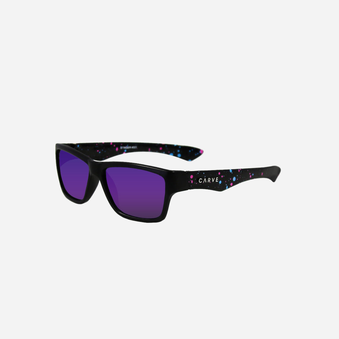 Stinger Jr - Matte Black Grey with Purple Iridium
