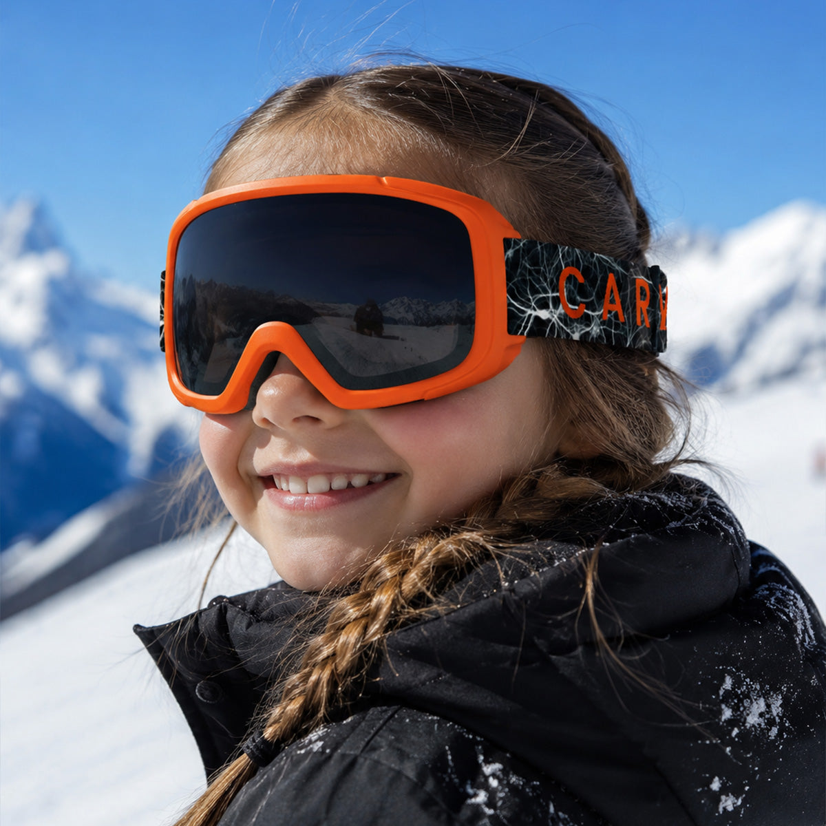 Glide - Matt Orange Frame with Grey Lens