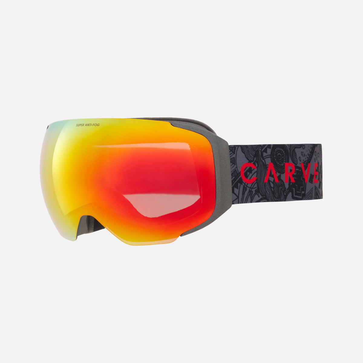 The Boss - Matt Metallic Grey Frame, Grey with Red Lens & Clear Flash Coating