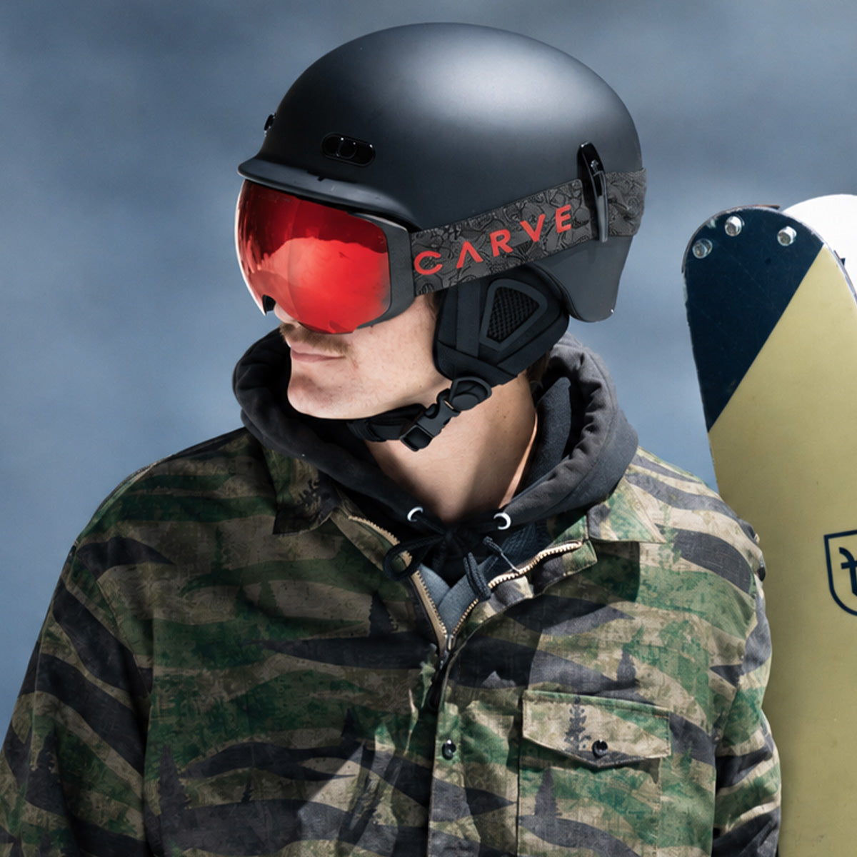 The Boss - Matt Metallic Grey Frame, Grey with Red Lens & Clear Flash Coating
