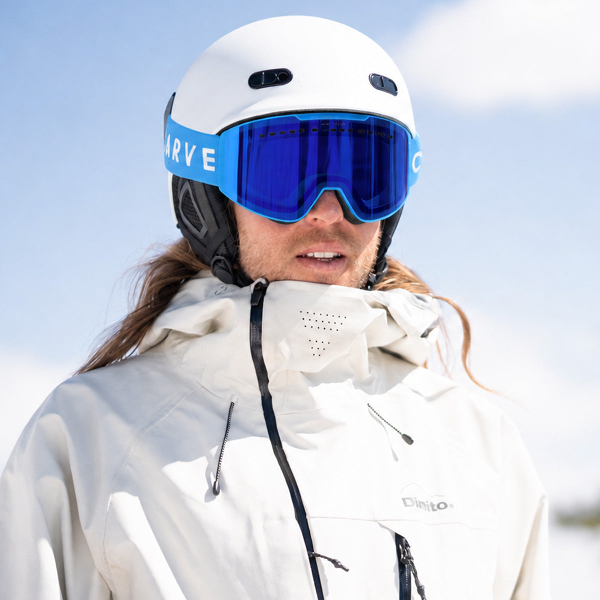 White Out - Matt Blue Frame, Grey Lens with Blue Iridium