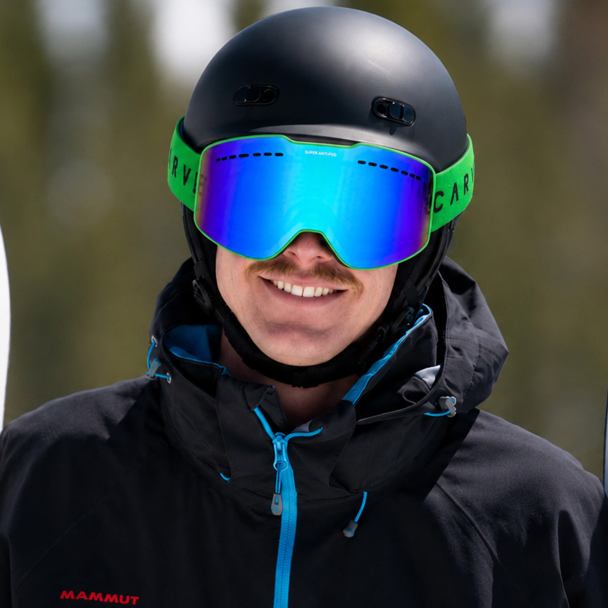 White Out - Matt Green Frame, Orange Lens with Green Iridium