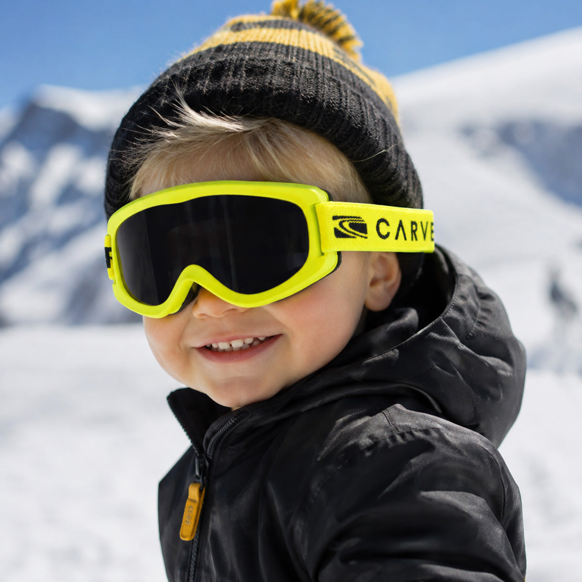Magic Carpet - Fluro Yellow Frame, Grey Lens