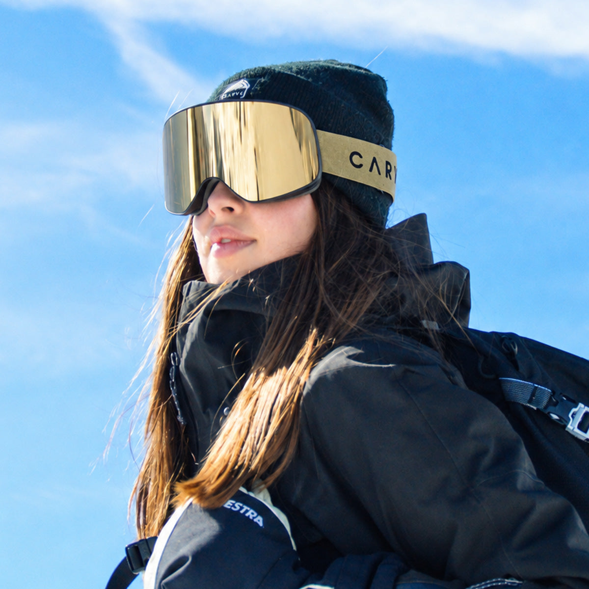 Frother - Matt Black Frame, Amber Lens with Gold Mirror