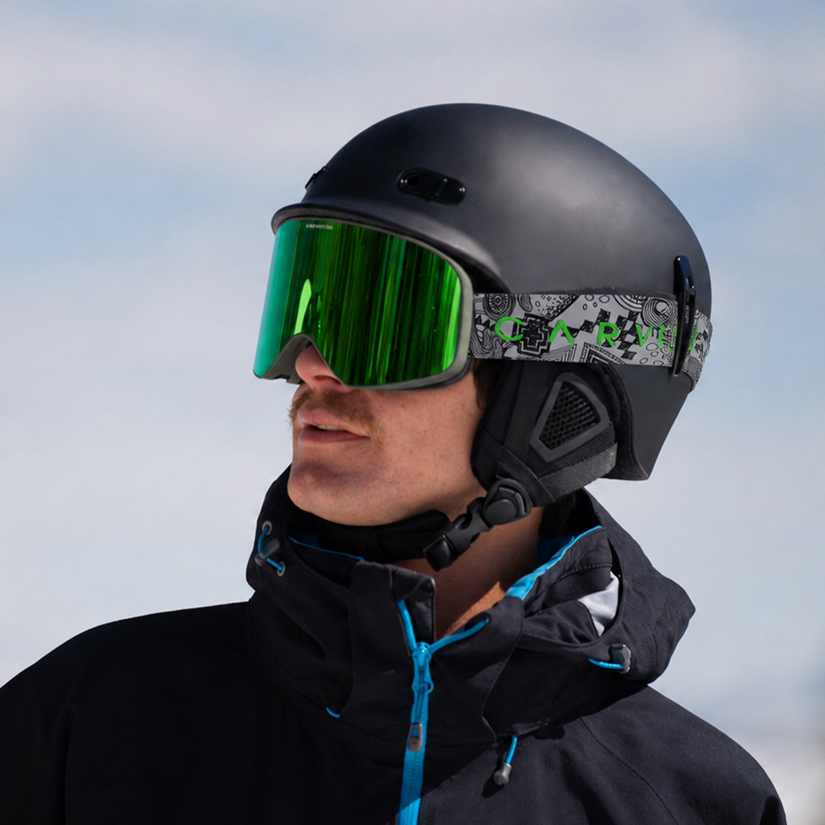 Frother - Matt Green Frame, Grey Lens with Green Mirror