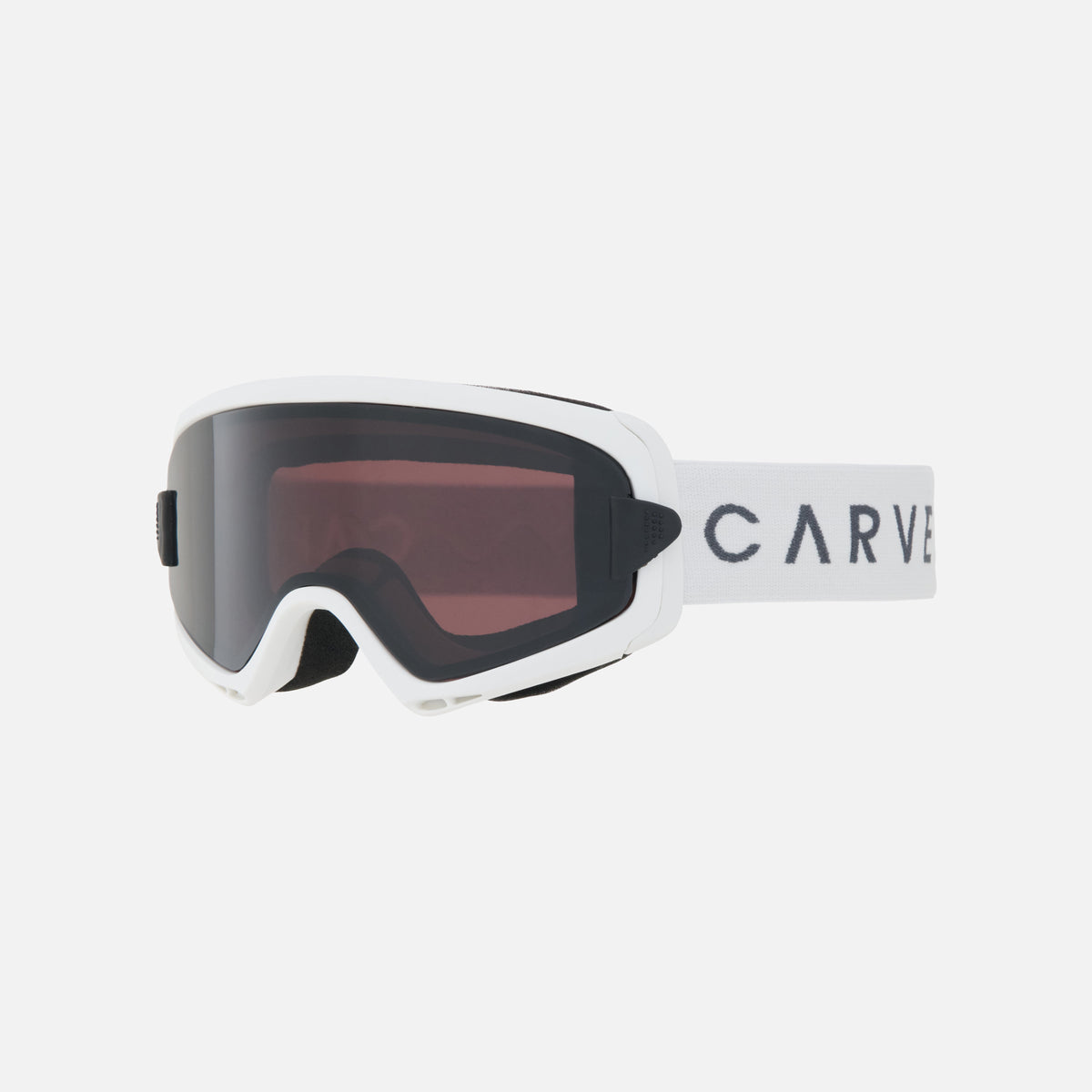 Clingon - Matt White Frame, Rose Lens with Grey Magnetic Overlay