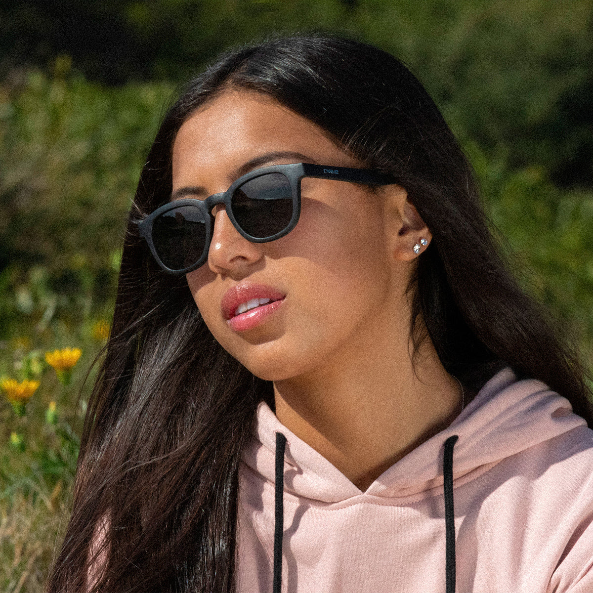 Havana - Polarized Matt Black Frame Recycled Sunglasses