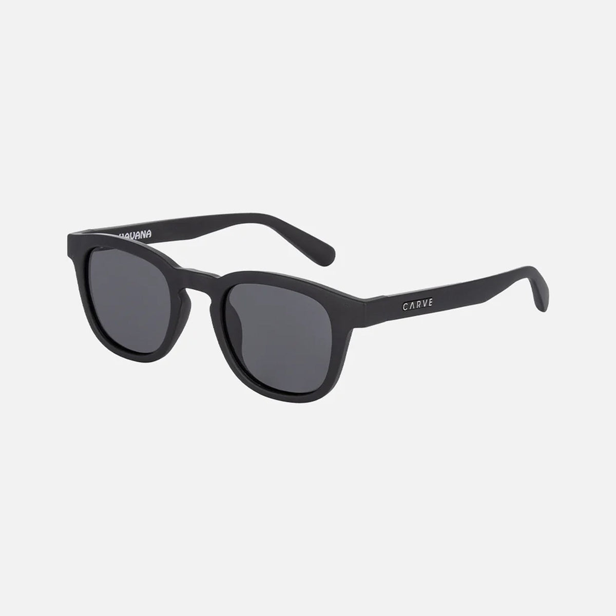 Havana - Polarized Matt Black Frame Recycled Sunglasses